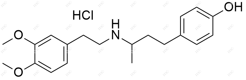 多巴酚丁胺杂质4(盐酸盐)结构式