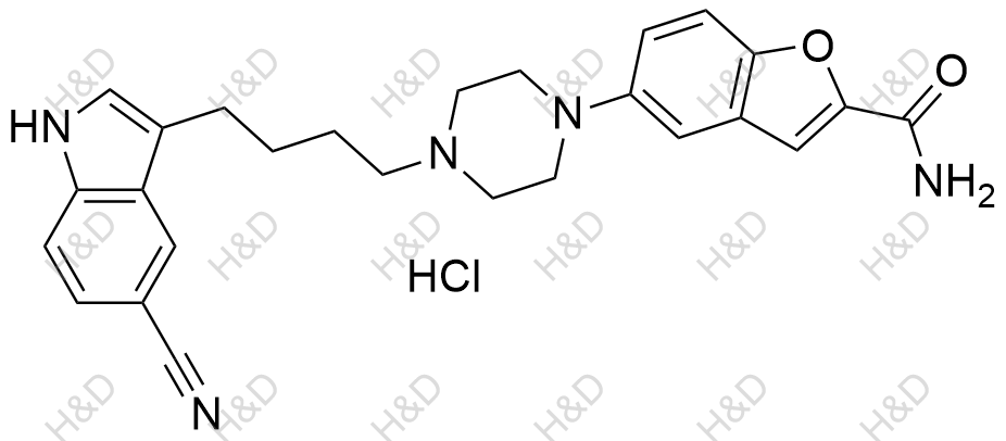 维拉佐酮(盐酸盐)化学结构式