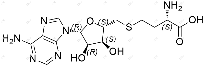 S-腺苷-L-高半胱氨酸结构式