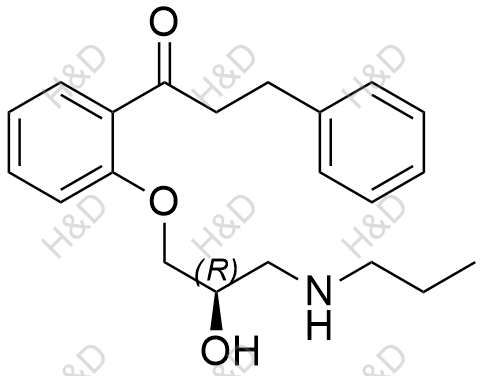 (R)-普罗帕酮结构式