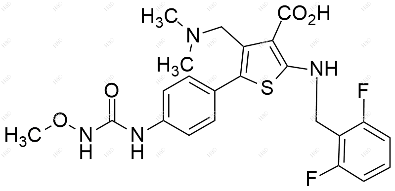 瑞卢戈利杂质40结构式