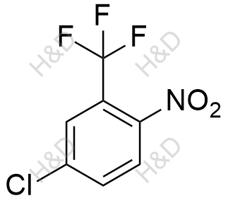 5-氯-2-硝基三氟甲苯化学结构式