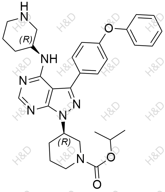 依鲁替尼杂质48结构式