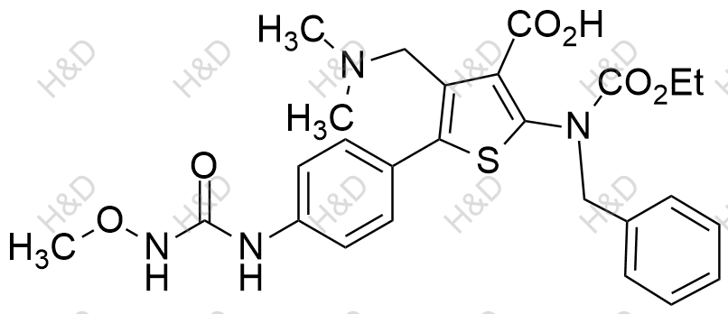 瑞卢戈利杂质43结构式