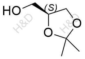 (S)-(+)-1,2-异亚丙基甘油化学结构式