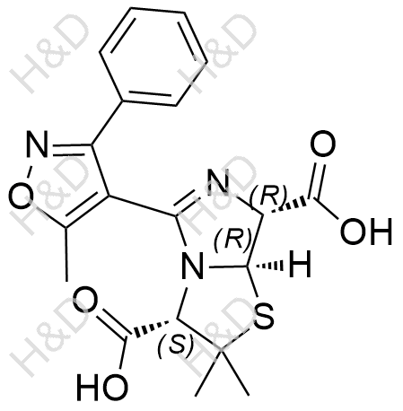 苯唑西林杂质H结构式