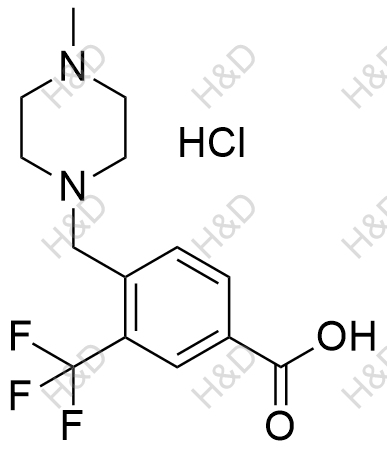 氟马替尼杂质2(盐酸盐)化学结构式