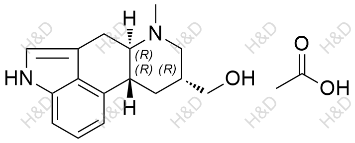 尼麦角林杂质20(醋酸盐)结构式