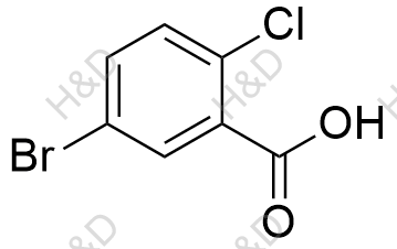 5-溴-2-氯苯甲酸化学结构式