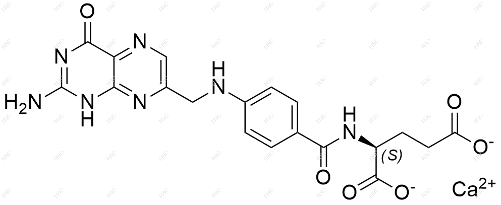 叶酸杂质3(钙盐)结构式