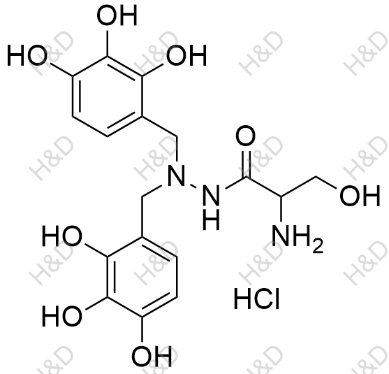 苄丝肼EP杂质B(盐酸盐)结构式