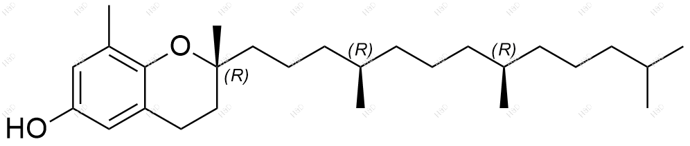 δ-生育酚化学结构式