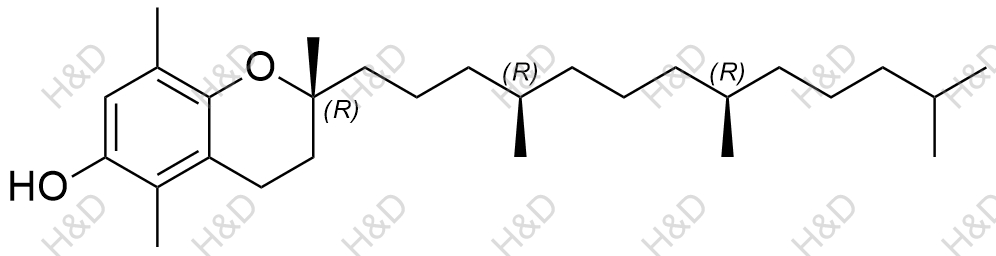 β-生育酚结构式