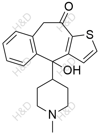 酮替芬EP杂质C结构式