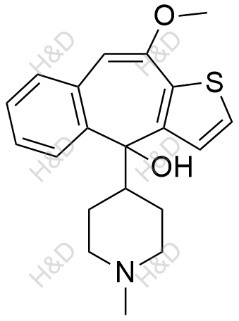 酮替芬EP杂质B结构式