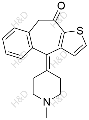 酮替芬化学结构式