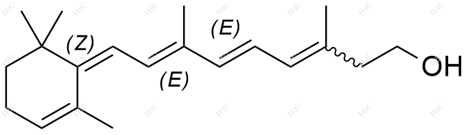 维生素 A EP 杂质 C (Mixture of Z and E Isomers)结构式