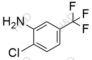 3-氨基-4-氯三氟甲苯化学结构式