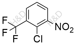 2-氯-3-硝基三氟甲苯化学结构式