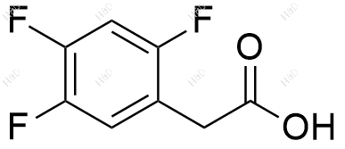 2,4,5-三氟苯乙酸化学结构式