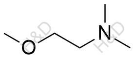 2-甲氧基-N,N二甲基乙铵结构式