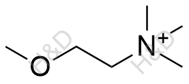 2-甲氧基-N,N,N三甲基乙铵结构式