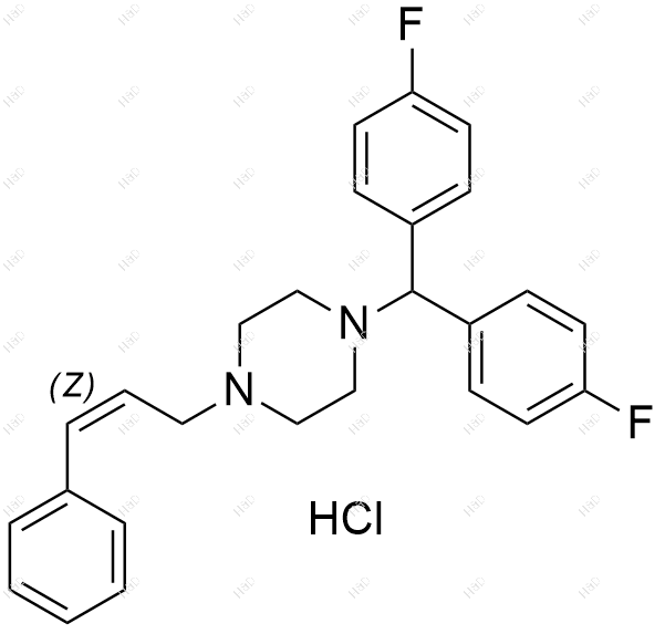 氟桂利嗪EP杂质D(盐酸盐)结构式