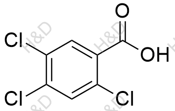 2,4,5-三氯苯甲酸化学结构式