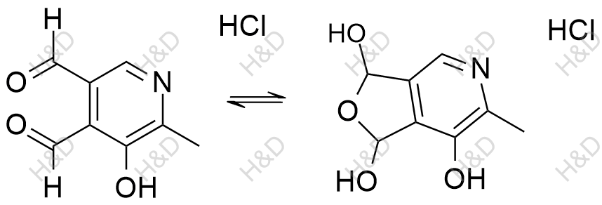 维生素B6杂质14 （盐酸盐）结构式