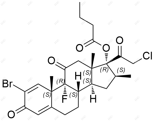 丁酸氯倍他松EP杂质D结构式