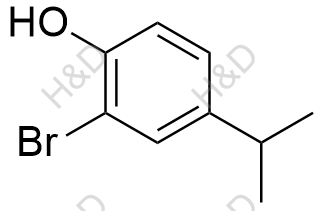 2-溴-4-异丙基苯酚化学结构式
