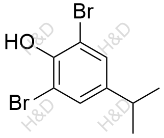 2,6-二溴-4-异丙基苯酚化学结构式