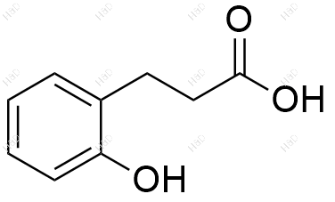3-(2-羟苯基)丙酸化学结构式