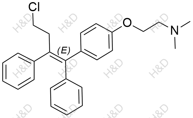 托瑞米芬杂质C(E-异构体)结构式