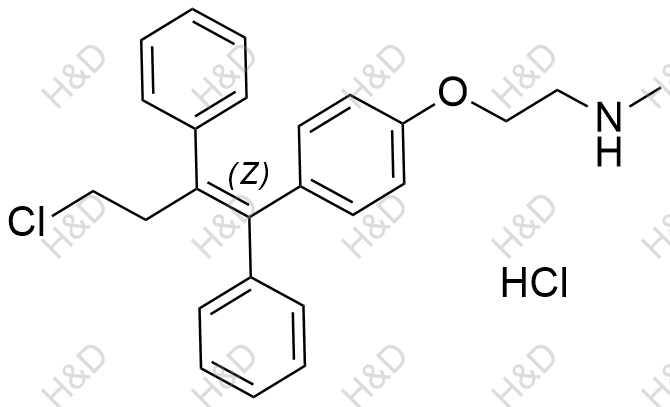 N-去甲托瑞米芬(盐酸盐）结构式