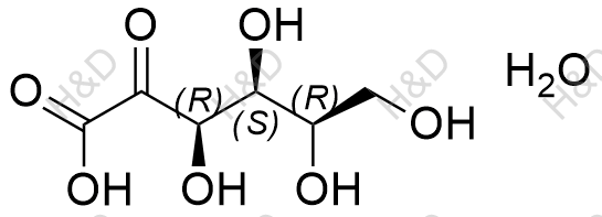 2-酮基-L-古龙酸水合物化学结构式