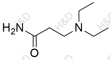 3-二乙基氨基丙酰胺结构式