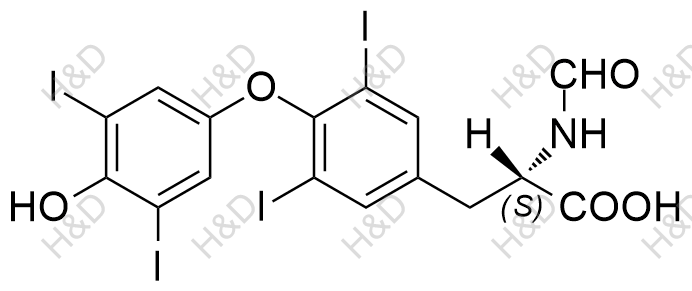 左甲状腺素杂质17结构式
