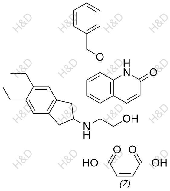 茚达特罗杂质12(马来酸盐)结构式