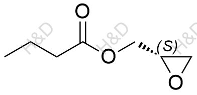 (S)-丁酸缩水甘油酯化学结构式