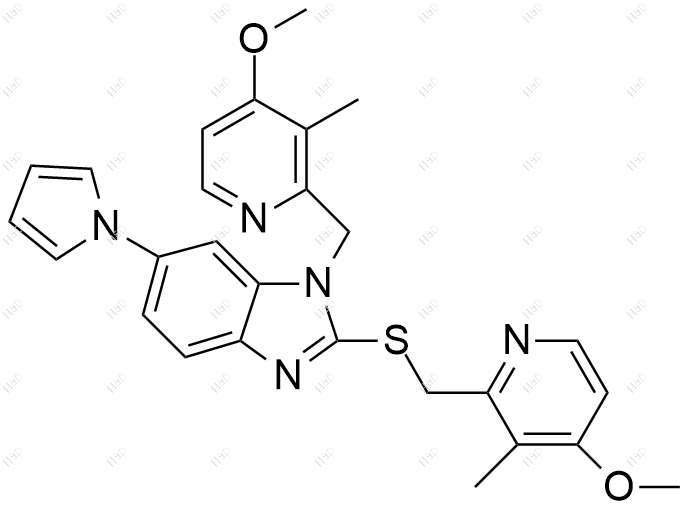 艾普拉唑杂质23结构式