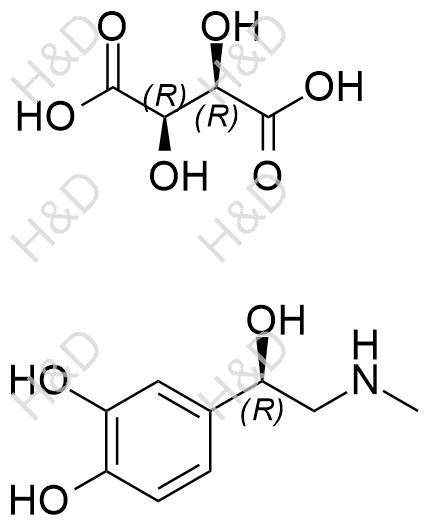 去甲肾上腺素杂质31（酒石酸盐）结构式