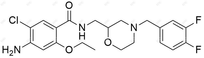 3,4-二氟莫沙比利结构式