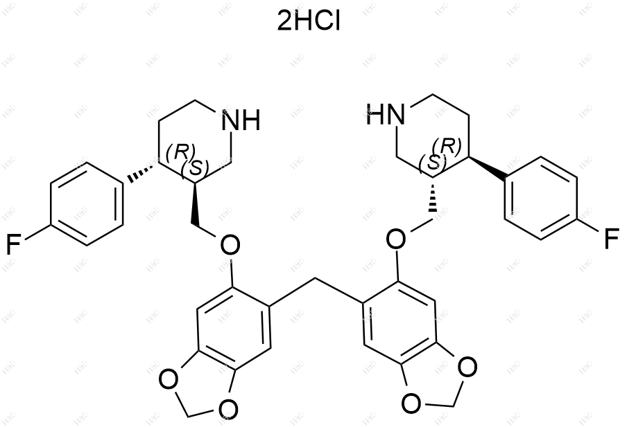 帕罗西汀杂质23(双盐酸盐)结构式