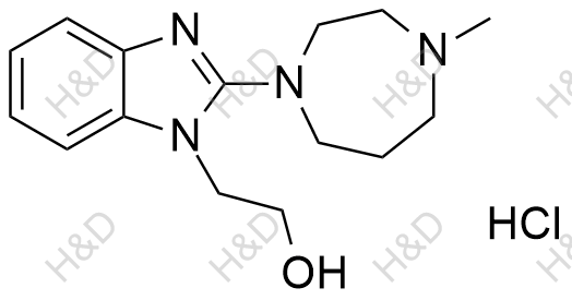 依美斯汀EP杂质C(盐酸盐)结构式