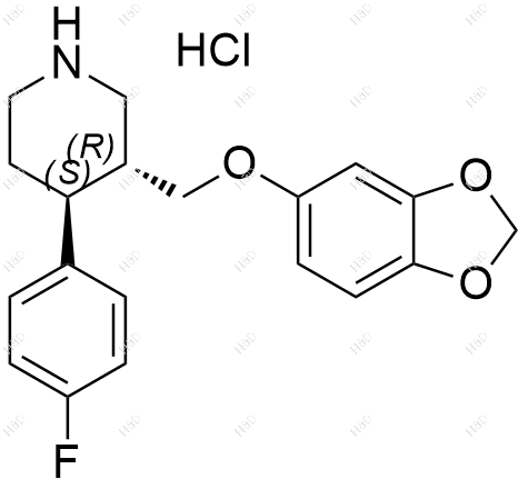 帕罗西汀EP杂质D(盐酸盐)结构式