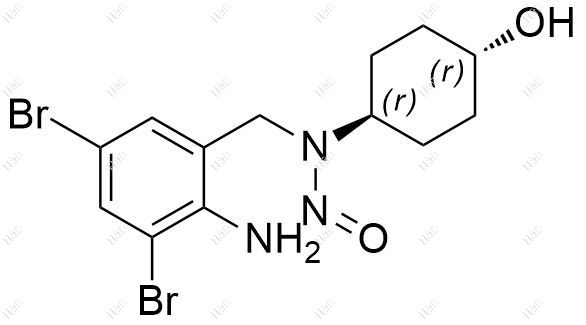N-亚硝基氨溴索结构式