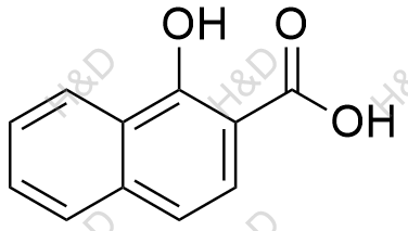 1-羟基-2-萘甲酸化学结构式