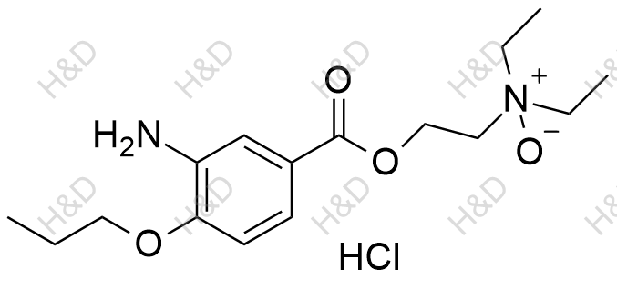 丙美卡因杂质6（盐酸盐）结构式