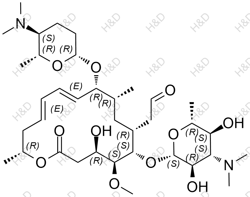 新螺旋霉素I化学结构式
